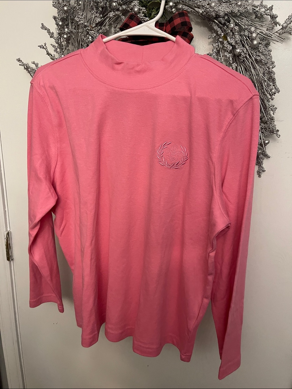 Blair Pink Long Sleeve Mock Neck Top
